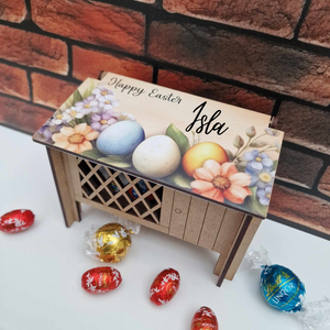 Personalised Easter Hutch Chocolate Holder