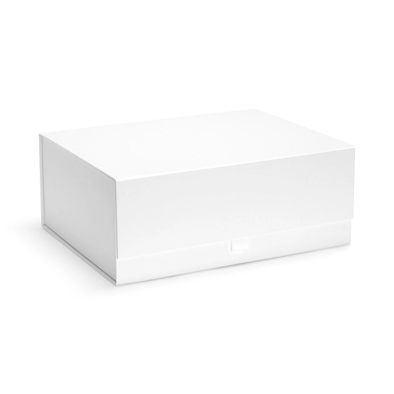 Deep white personalised magnetic gift box