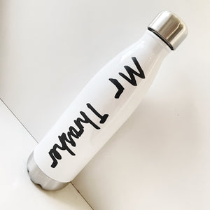 Personalised Stainless Steel Water Bottle - Child’s Handwriting