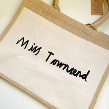 Load image into Gallery viewer, Personalised Jute Bag - Child’s Handwriting
