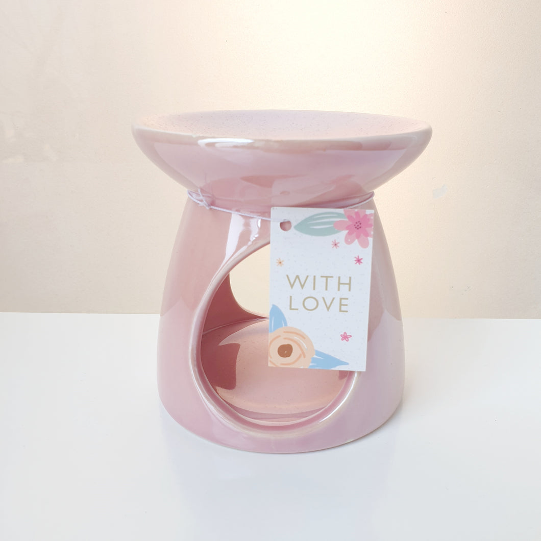 Mini Pink Pearlescent Tealight Burner