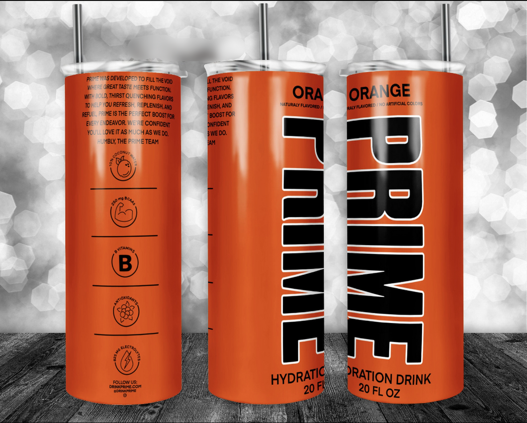 Prime Drink Tumbler - Orange