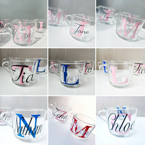 Personalised Glass Mugs