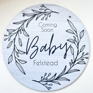 Baby announcement disc